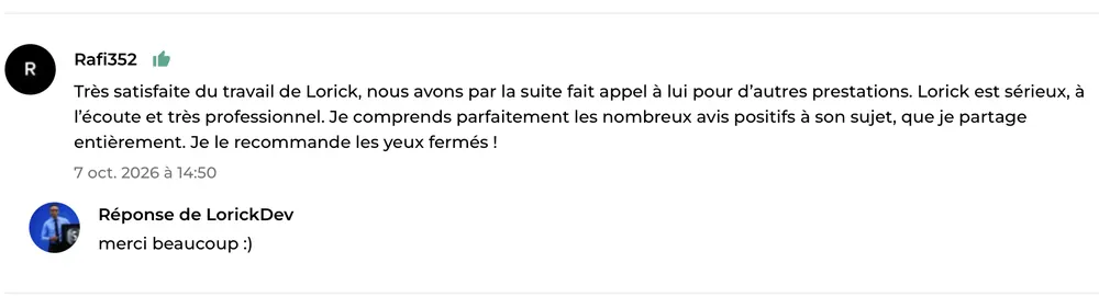 Capture d’avis ComeUp 2