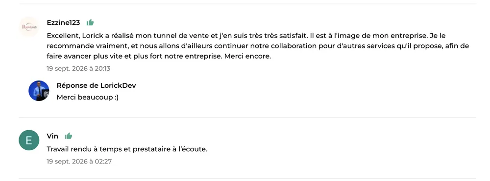 Capture d’avis ComeUp 5
