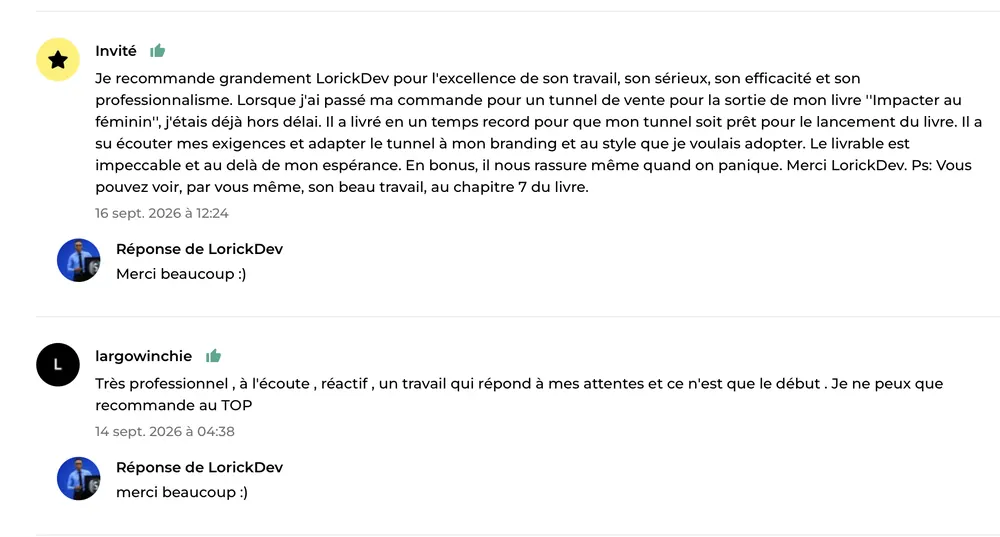 Capture d’avis ComeUp 7