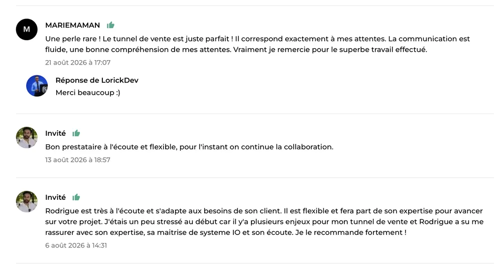 Capture d’avis ComeUp 10